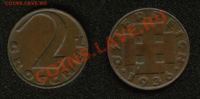 СТАРАЯ АВСТРИЯ 2 гроша 1936 до 22:00мск 12.01.12 - austria