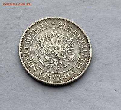 Русско-финская 1 марка 1890 год - IMG_7616