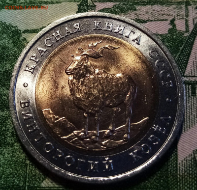 К.К. 5 руб 1991 г Филин Козел ( unc ) короткий до 20.12 - к1