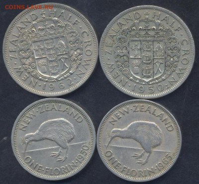 2 пенни- полукрона 1942-1965 г.г. - Флорин