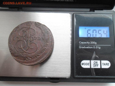 5 копеек 1772 года Ем до 24.12 - 5 к 72 ц3