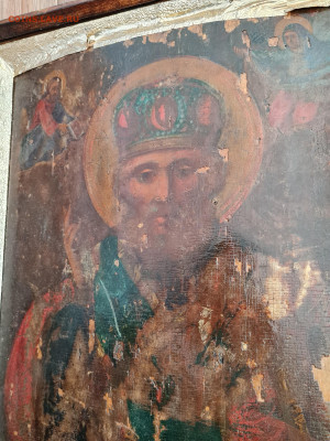 Старинная большая Икона Николай Чудотворец. до 24.12. - 20231205_141723