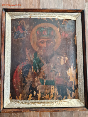 Старинная большая Икона Николай Чудотворец. до 24.12. - 20231205_141713