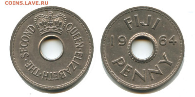 Фиджи 1 пенни 1964, 22.12.2023 22.00 мск - фиджи 1 пенни 1964