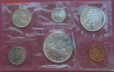 1963 Канада серебро PL банковский набор монет от 1c до $ - DSC01427.JPG