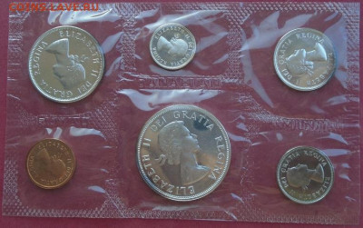 1963 Канада серебро PL банковский набор монет от 1c до $ - DSC01424.JPG