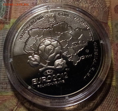 УКРАИНА 5 гр 2012 г ЧЕ Футбол ( 5 монет) до 25.12 - 11