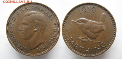 Великобритания фартинг 1939 до 27-12-23 в 22:00 - 6 25 Великобритания фартинг 1939    074