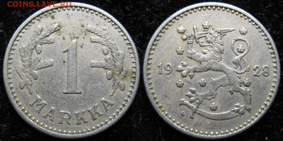 Финляндия 1 марка 1928 до 28-12-23 в 22:00 - Финляндия 1 марка 1928    3181