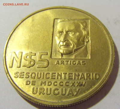 5 песо 1975 150 лет рев-ции Уругвай №1 29.12.2023 22:00 МСК - CIMG2667.JPG