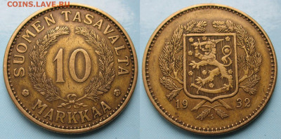 Финляндия 10 марок 1932 до 30-12-23 в 22:00 - Финляндия 10 марок 1932    239-асс12-4862