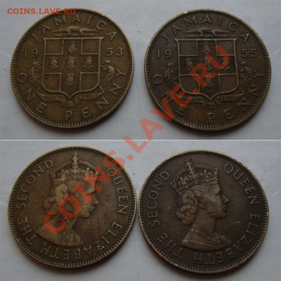 Нечастые иностранные монеты 19-20 века - jamaica-1950th