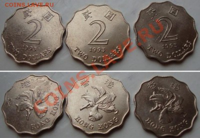Нечастые иностранные монеты 19-20 века - HK-2DOLLARS