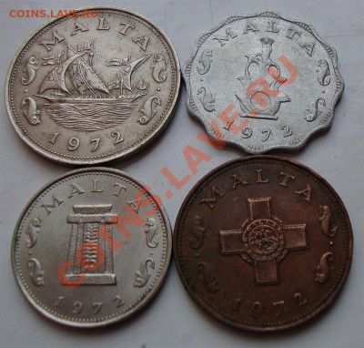 Нечастые иностранные монеты 19-20 века - malta-03 (4coins)