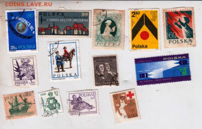 Марки Польши  13 шт. до 02.01.24 в 23.00 - 003
