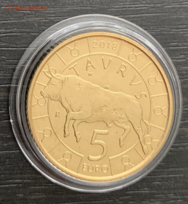 5 евро 2018 Сан-Марино, Телец - 410F36E0-EDA6-404B-BCA7-518003F2E640