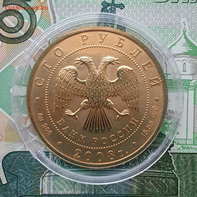 100 рублей 2008 Бобр - сегодня 29.12.2023 22:00 - 20231229_161125