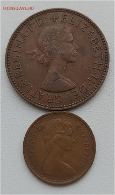 1|2 пенни 1963 и 1971гг. до 5.01.24. 22-00 Мск - 12 пенни 1963 и 1971гг. (2)