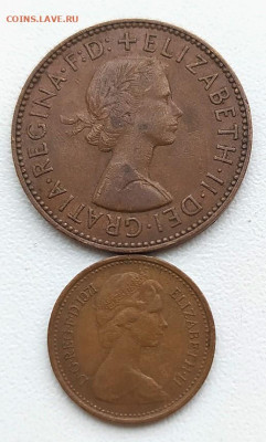 1|2 пенни 1963 и 1971гг. до 5.01.24. 22-00 Мск - 12 пенни 1963 и 1971гг.
