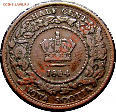 2¢ NOVA SCOTIA 1864 Very Fine до 13.01 в 22°° - E11 Nova Scotia 1-2c 1864_2