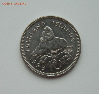 Фолклендские острова 10 пенсов 1998 г. (Фауна) до 04.01.23 - DSCN9014.JPG