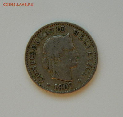 Швейцария 5 раппенов 1907 г. до 04.01.24 - DSCN9332.JPG