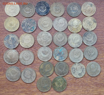 3коп 32 штуки с 1926г-1955г Окончание: 6.01.24. 22:00 - 3коп1