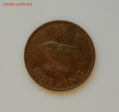 Великобритания 1 фартинг 1947 г. (Фауна) до 04.01.24 - DSCN9294.JPG