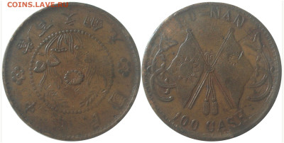 Китай, Ho-Nan. 100 cash. 1928 год? - honan_100_cash_1928_30.12.23