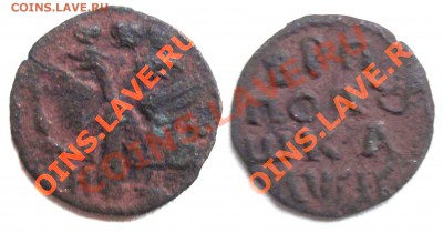 Полушка 1720г оценка. - 21
