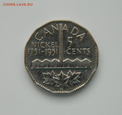 Канада 5 центов 1951 г. (Юбилейная) до 09.01.24 - DSCN9422.JPG