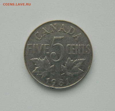 Канада 5 центов 1931 г. до 09.01.24 - DSCN9431.JPG