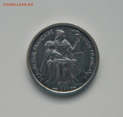Фр. Новая Каледония 50 сантимов 1949 г. (Фауна) до 09.01.24 - DSCN9586.JPG