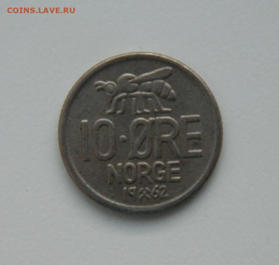 Норвегия 10 эре 1962 г. (Фауна) до 09.01.24 - DSCN9535.JPG