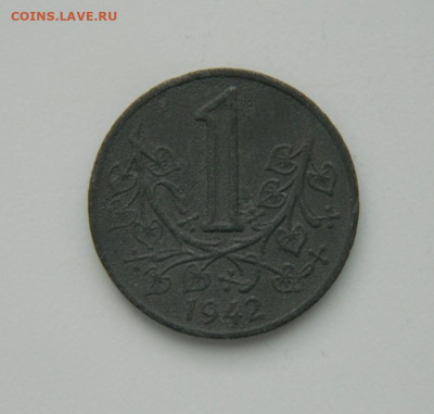 Богемия и Моравия 1 крона 1942 г. (Цинк) до 10.01.24 - DSCN9457.JPG