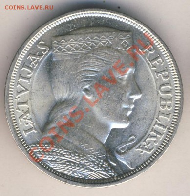 Латвия 2 лата 1925г UNC - 2951