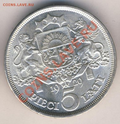 Латвия 2 лата 1925г UNC - 2951+