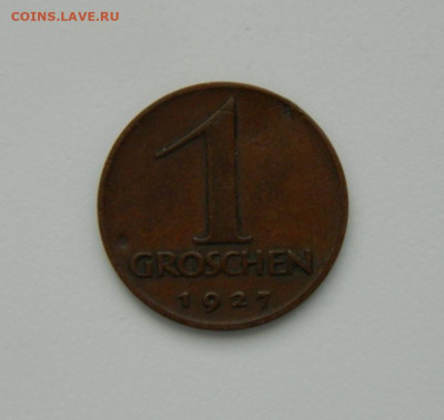 Австрия 1 грош 1927 г. (Фауна) до 10.01.24 - DSCN9481.JPG