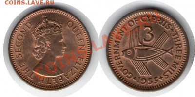 >L< Британский Кипр 3 милс 1955 до 12.01.12 20:00 - Британский Кипр_3_милс_55
