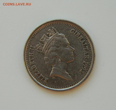 Гибралтар 10 пенсов 1992 г. до 11.01.24 - DSCN9763.JPG