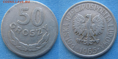 Польша 50 грошей 1965 до 14-01-24 в 22:00 - Польша 50 грошей 1965     7772