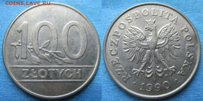 Польша 100 злотых 1990 до 14-01-24 в 22:00 - Польша 100 злотых 1990    3206