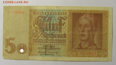 5 марок 1942 Германия (687) 12.01.24 22:00 М - CIMG5212.JPG