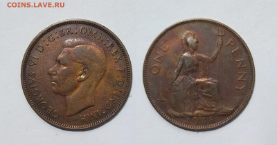 Великобритания 1 пенни 1948 года Георг VI - 10.01 - IMG_20240106_171715