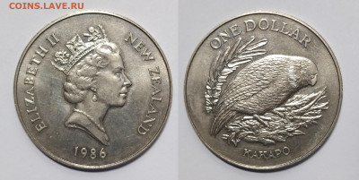Новая Зеландия 1 доллар 1986 г Какапо - 10.01 - IMG_20240102_094516