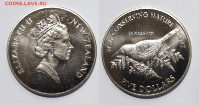 Новая Зеландия 5 долларов 1997 г Тико - 10.01 - IMG_20240102_094528