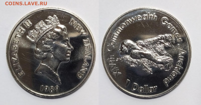 Полный набор Новой Зеландии 1 доллар 1989 г XIV Игры - 10.01 - IMG_20240102_094910