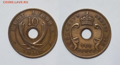 Британская Восточная Африка 10 центов 1935 г Георг VI- 10.01 - IMG_20240106_171222