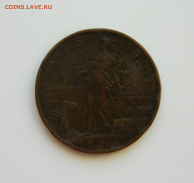 Италия 5 чентезимо 1909 г. до 11.01.24 - DSCN0004.JPG