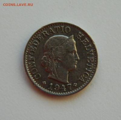 Швейцария 5 раппенов 1947 г. до 11.01.24 - DSCN9888.JPG